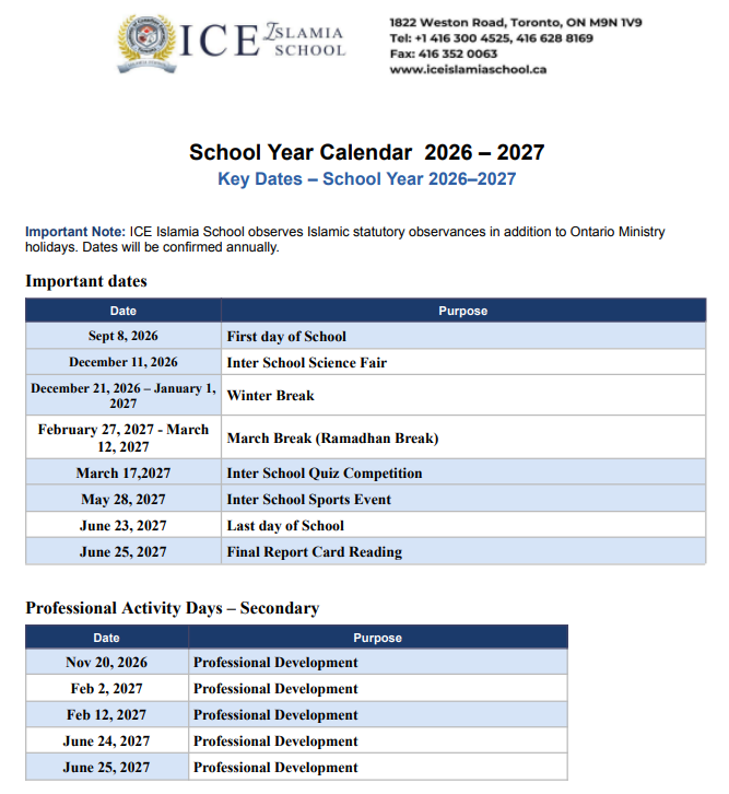 Calendar page 1